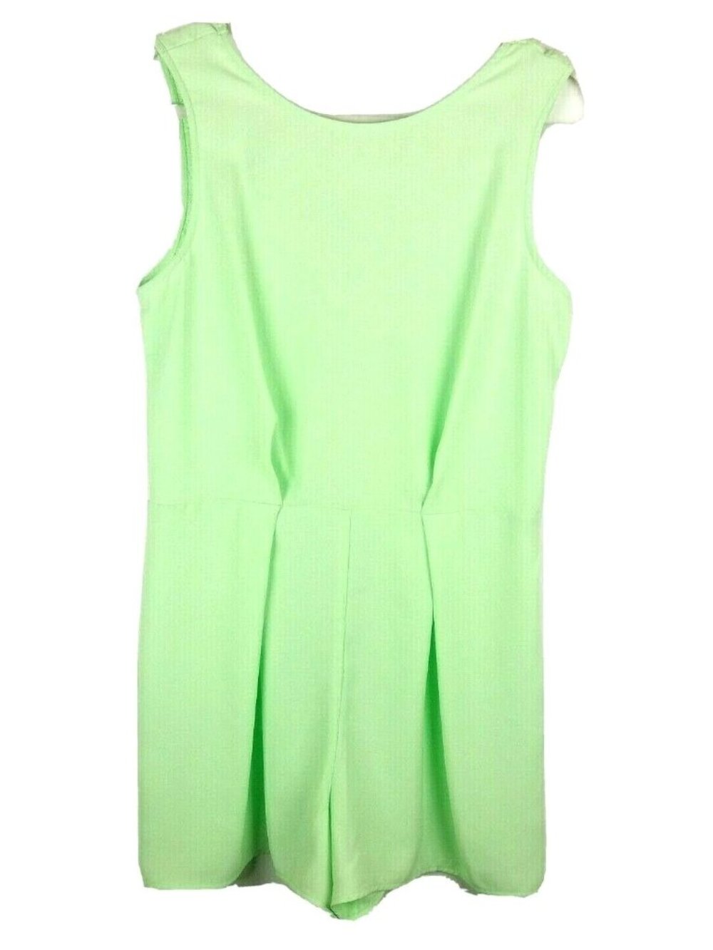 Summer Green Romper Shorts Medium Gianni Bini Draped Lace Back New